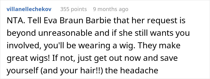 Couple Breaks Up After Bride Changes Her Mind About Making The Bridal Party Bleach Their Hair