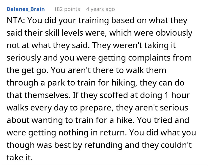 &ldquo;AITA For Canceling On A Group Of Very Out Of Shape Women That Hired Me To Guide Their Hikes?&rdquo;