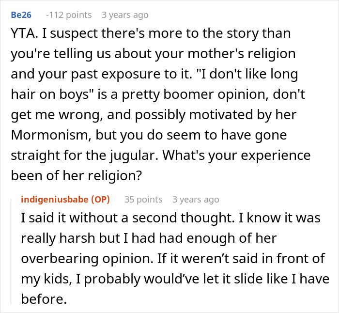 Mom Hilariously Roasts Mormon Mother After She Criticizes Grandson&rsquo;s Hairstyle