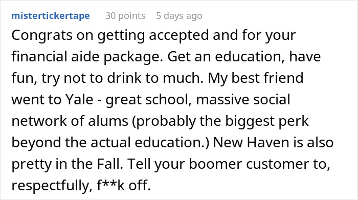 Teen Gets Into Yale With Full Scholarship, His Customers Keep Telling Him He Has To Turn It Down