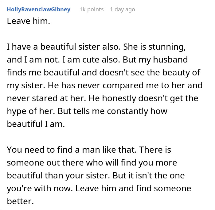 Man’s Thoughtless Remark About GF’s Sister Being Prettier Than Her Leaves Girlfriend Devastated Man’s Thoughtless Remark About GF’s Sister Being Prettier Than Her Leaves Girlfriend Devastated