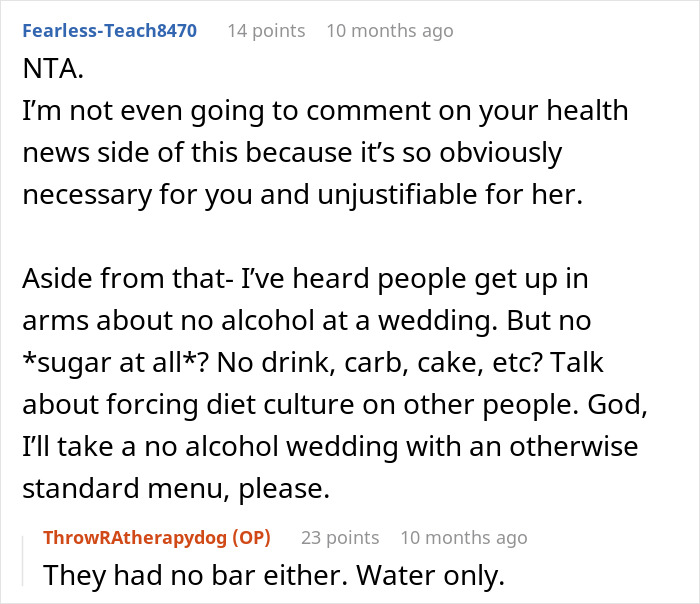 Woman Brings Service Dog To Wedding After Getting Her Sugar Requests Dismissed, Takes Heat