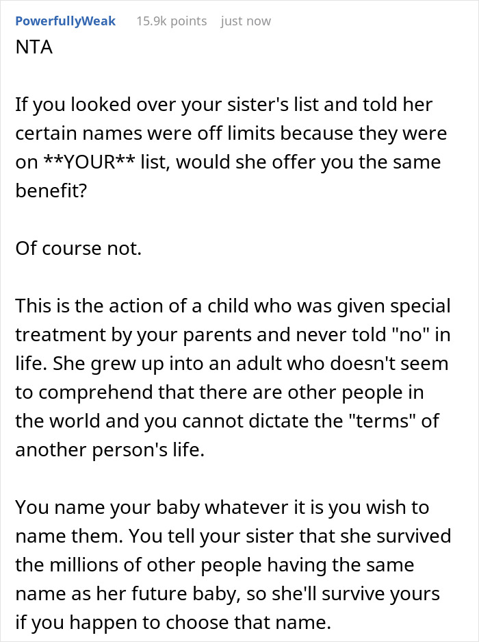 Parents Instruct New Mom To Rename Baby As His Name Is On Her Single &ldquo;Golden Child&rdquo; Sister&rsquo;s List