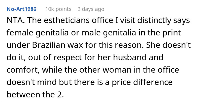 "Am I The Jerk For Refusing To Wax A Trans Woman Because I Didn't Want To Touch Male Genitalia?"