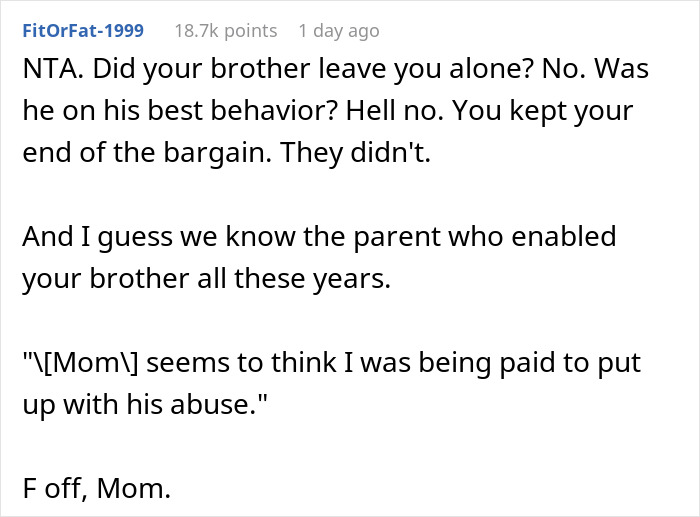 Man Avoids Sister's Wedding Because Of Horrible Brother, She Bribes Him With $2000, It Doesn't Work Man Avoids Sister's Wedding Because Of Horrible Brother, She Bribes Him With $2000, It Doesn't Work
