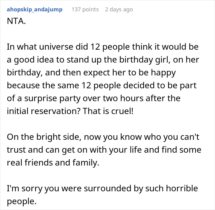 Woman Left Crying Alone At Restaurant On Her Birthday Due To Friends' "Surprise"