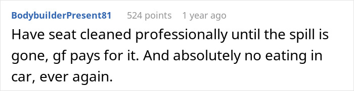 "AITA For Giving The Silent Treatment After My GF's Son Spilled In My Car?"
