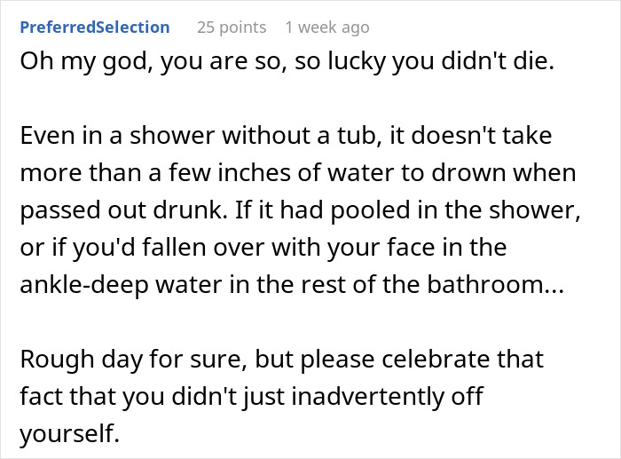 "TIFU By Falling Asleep In The Shower And Flooding The Hotel"