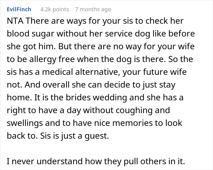 Woman Thinks Her Service Dog Takes Priority Over Bride, Groom Gives Her A Reality Check