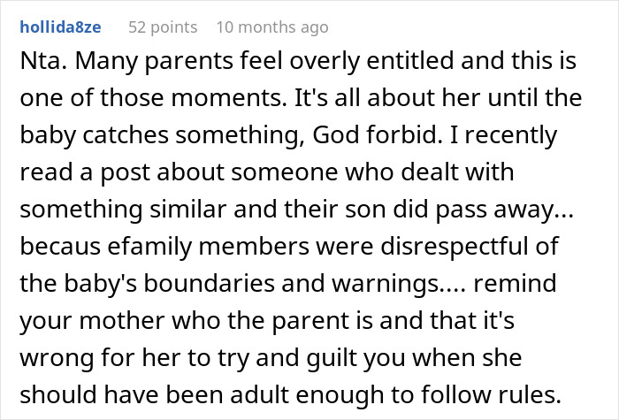 &ldquo;AITA For Calling My Mom Selfish And Telling Her It Will Be Her Fault When The Baby&rsquo;s [Life Ends]?&rdquo;