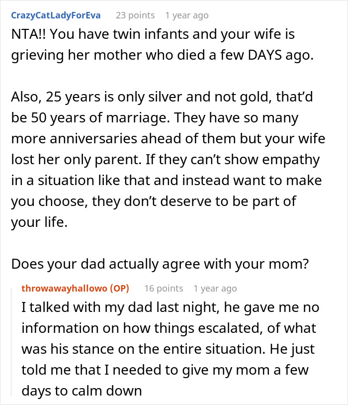 Woman Prioritizes Grieving Wife And Newborn Twins Over Mother&rsquo;s Anniversary, Faces Hell From Her