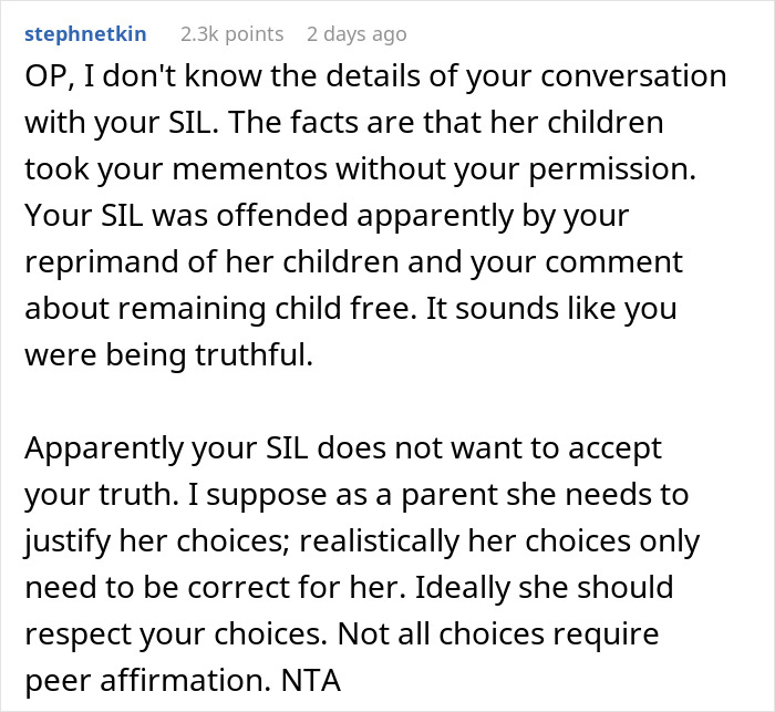 Niblings Steal Woman’s Keepsakes Because They Look ‘Cool’, SIL Tells Her To Not Make A Big Deal Niblings Steal Woman’s Keepsakes Because They Look ‘Cool’, SIL Tells Her To Not Make A Big Deal