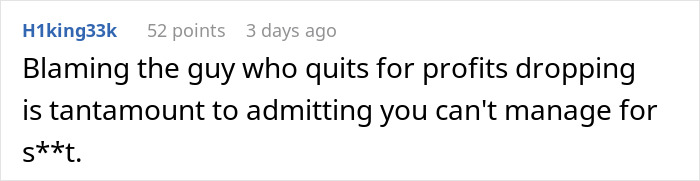 New Manager Realizes He Messed Up After Star Worker&rsquo;s Resignation Costs Store 125% In Profit