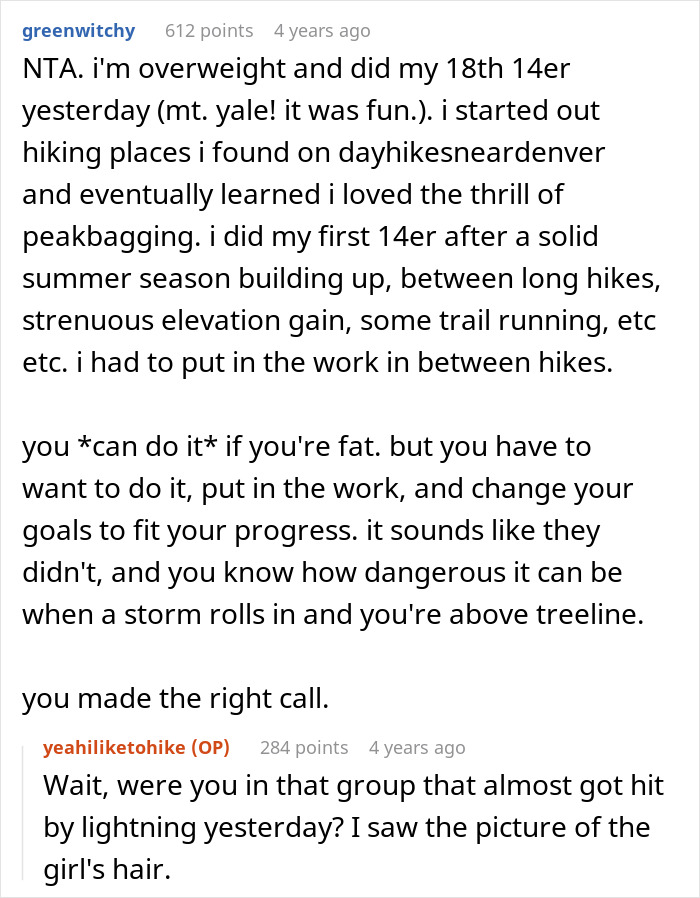 &ldquo;AITA For Canceling On A Group Of Very Out Of Shape Women That Hired Me To Guide Their Hikes?&rdquo;