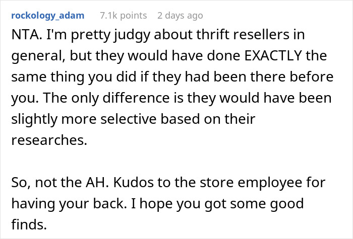 Shopper Defends Their Right To Browse Thrift Store At Their Own Pace, Leaves Resellers Fuming