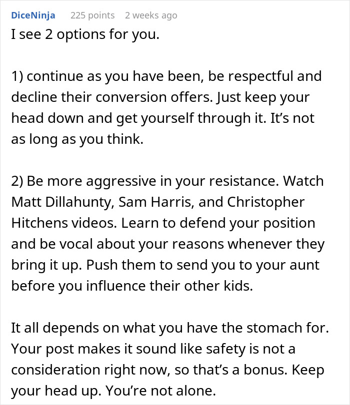 Atheist Teen Forced To Live With Religious Dad Who He Just Met After His Mom Passed Away