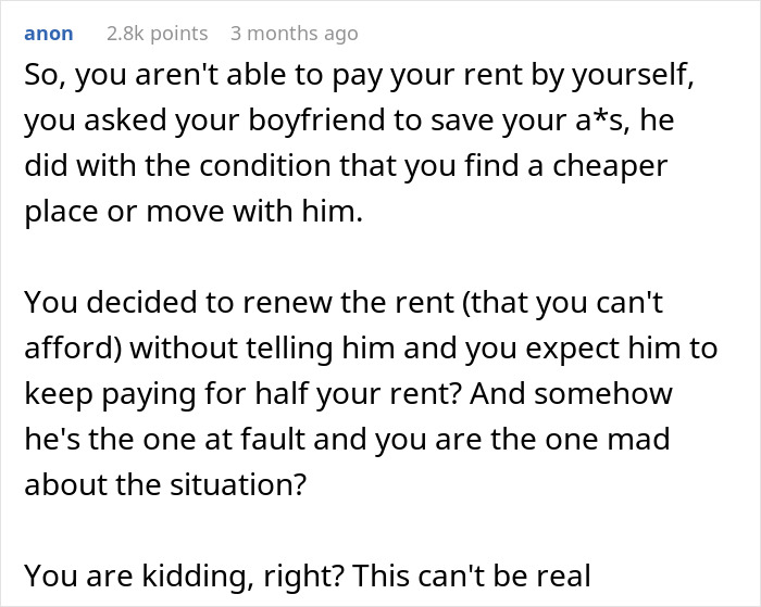 &ldquo;This Can&rsquo;t Be Real&rdquo;: Woman Asks For Advice After BF Blocks Her For Horrible Financial Decisions