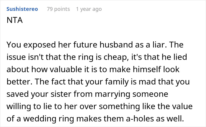Sister's Fiancé’s $50K Ring Hoax Exposed By Woman And Jeweler Wife, Engagement Called Off Sister's Fiancé’s $50K Ring Hoax Exposed By Woman And Jeweler Wife, Engagement Called Off