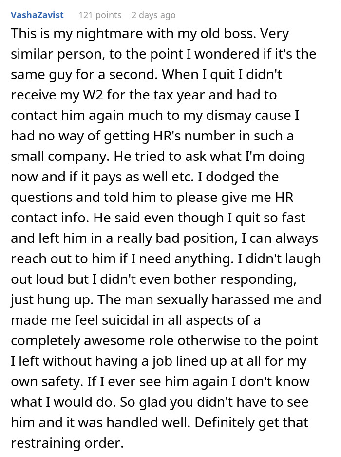 "My Former Toxic Boss Showed Up At My New Workplace Today" "My Former Toxic Boss Showed Up At My New Workplace Today"