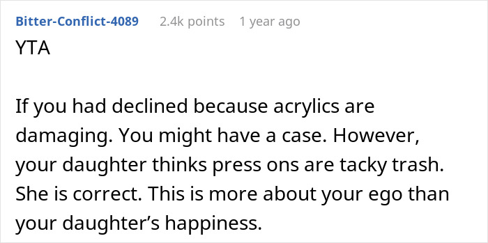 Woman Expects Daughter To Get Cheap Press-On Nails Over Acrylic Ones, Netizens Bash Her Woman Expects Daughter To Get Cheap Press-On Nails Over Acrylic Ones, Netizens Bash Her