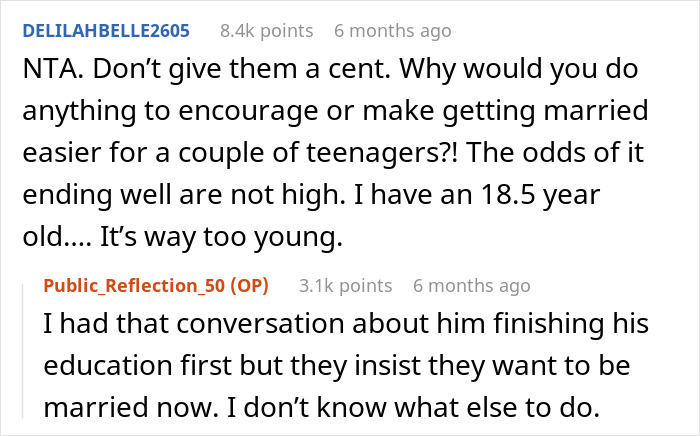 Parent Wants To Help Son And His Bride Out Financially, Refuses After Bride Picks $10k Wedding Dress