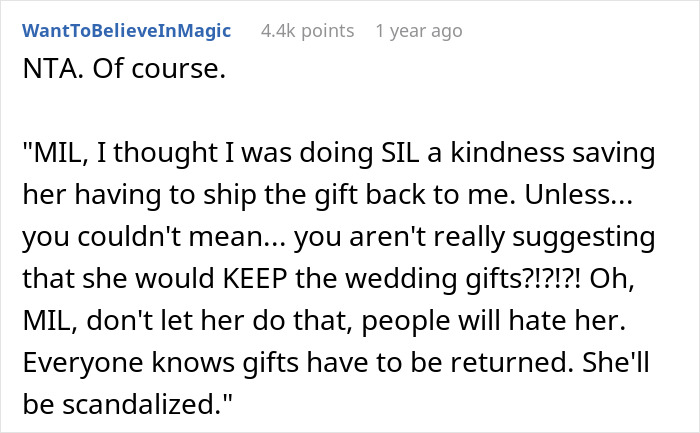 "AITA For Canceling A Wedding Gift When The Wedding Was Canceled?" "AITA For Canceling A Wedding Gift When The Wedding Was Canceled?"