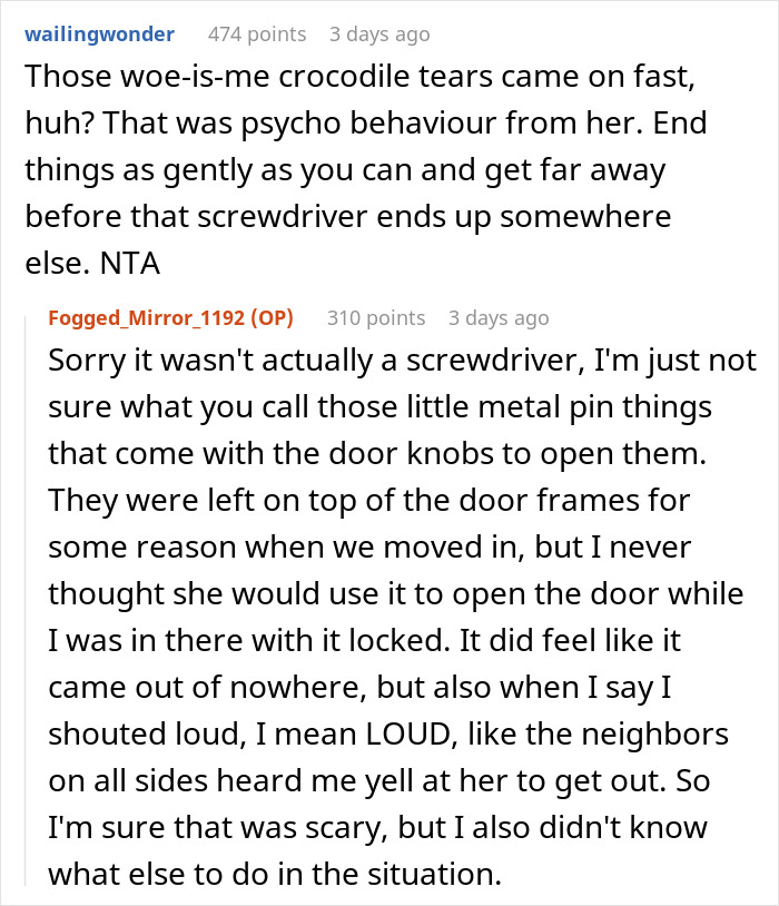 Woman&rsquo;s Bathroom Break-In Leaves Her In Tears, Man Asks If He Overreacted