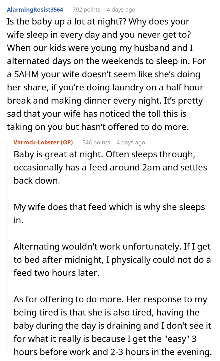 Wife Unloads Baby And Chores Onto Man During His Emergency Time Off, He Falls Apart Wife Unloads Baby And Chores Onto Man During His Emergency Time Off, He Falls Apart