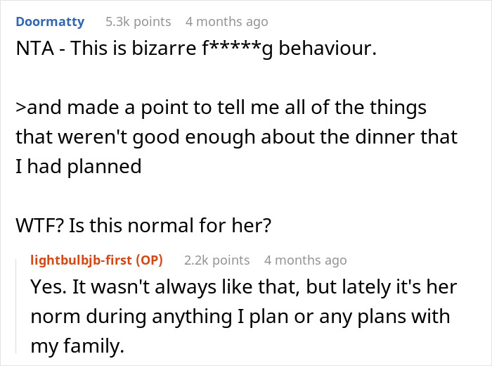Man Furious After In-Laws Exclude Him From Wife's Secret Birthday Dinner, She Defends Them Man Furious After In-Laws Exclude Him From Wife's Secret Birthday Dinner, She Defends Them