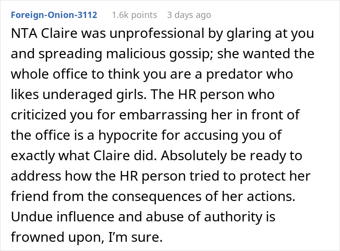 Woman Freaks Out After She Sees Coworker's Wife, Tells Everyone He's A Groomer