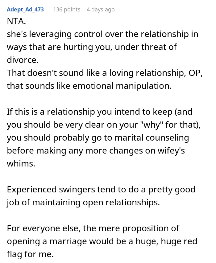 &ldquo;The Best I Had In My Life&rdquo;: Wife Regrets Open Marriage After Husband Finds Someone