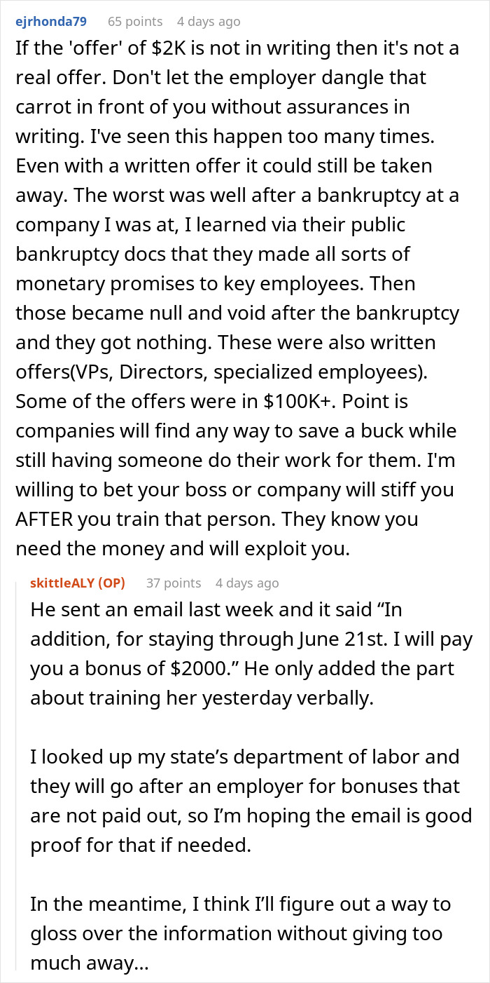 Boss Decides To Replace Employee To Save Money, Expects Her To Train New Hire