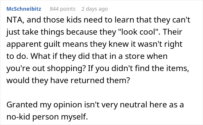 Niblings Steal Woman’s Keepsakes Because They Look ‘Cool’, SIL Tells Her To Not Make A Big Deal Niblings Steal Woman’s Keepsakes Because They Look ‘Cool’, SIL Tells Her To Not Make A Big Deal