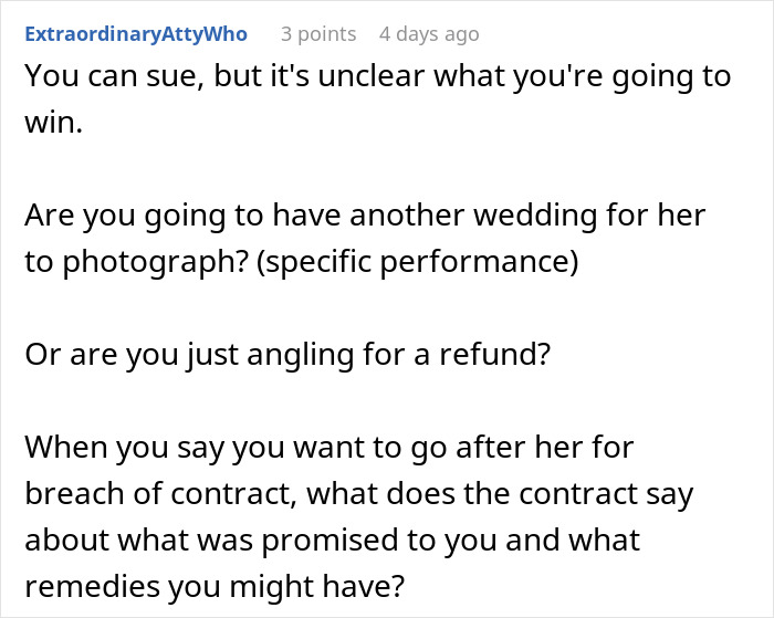 Woman Leaves Bad Review On Wedding Photographer, Gets All The Photos Taken Away