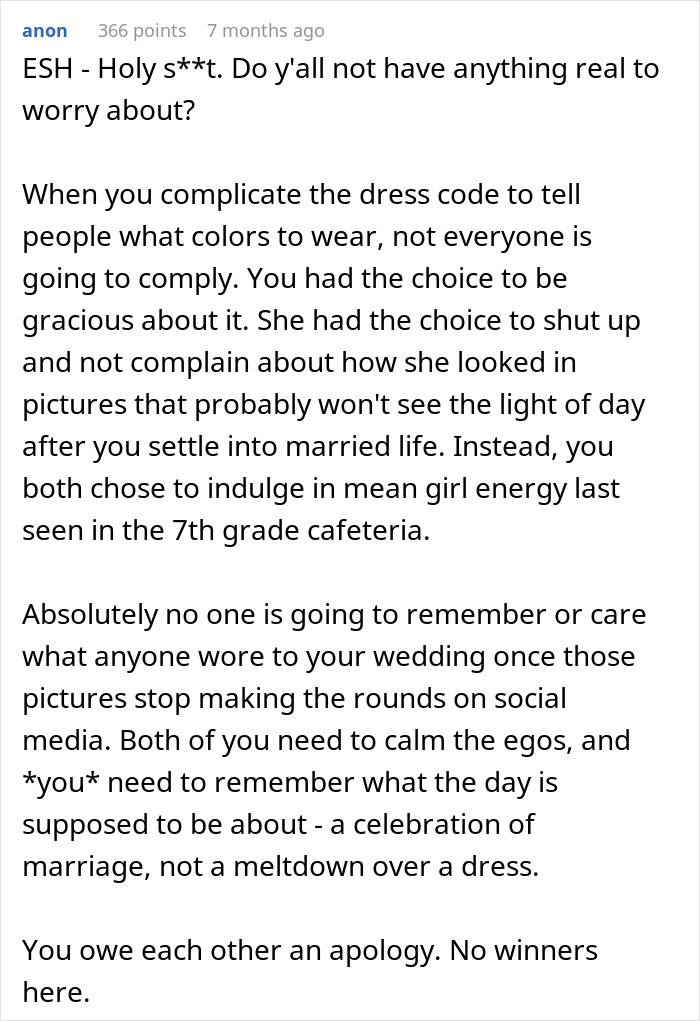 Woman Lashes Out At SIL Who Complained About How She Looked In Photos After Ignoring Wedding Theme