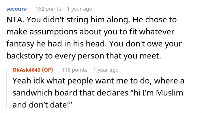 Woman Accused Of Not Telling Coworker Of Her Religion And "Leading Him On" Woman Accused Of Not Telling Coworker Of Her Religion And "Leading Him On"