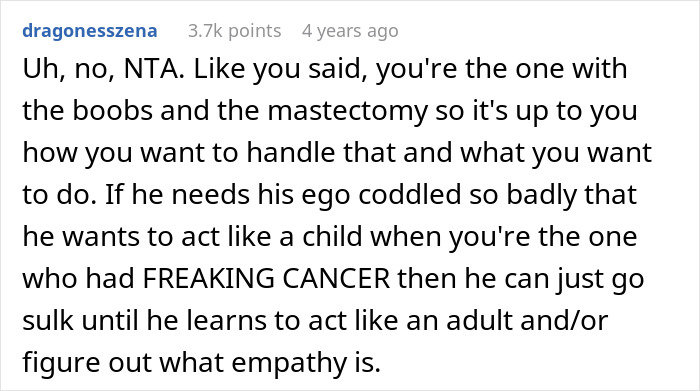BF Demands GF Apologize For Having A 'Boob Voyage' Party BF Demands GF Apologize For Having A 'Boob Voyage' Party