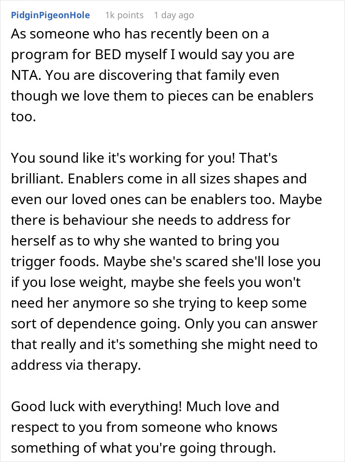 "AITA For Reporting My Wife For Bringing Me Snacks In The Hospital?"