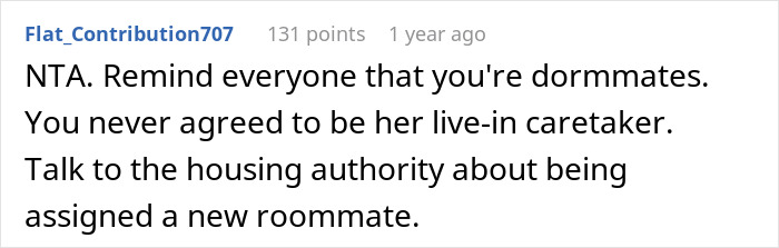 Family Enraged After Roommate Refuses To Be A Caretaker For Their Perfectly Capable Autistic Daughter Family Enraged After Roommate Refuses To Be A Caretaker For Their Perfectly Capable Autistic Daughter