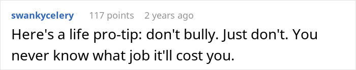 Person Has No Mercy On School Bully 15 Years Later When He Comes For A Job Interview Person Has No Mercy On School Bully 15 Years Later When He Comes For A Job Interview