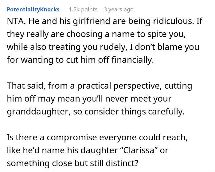 Son&rsquo;s GF Calls Mom An &lsquo;Evil B&rsquo; For Refusing To Rename Her Baby, She Stops Giving Him Money