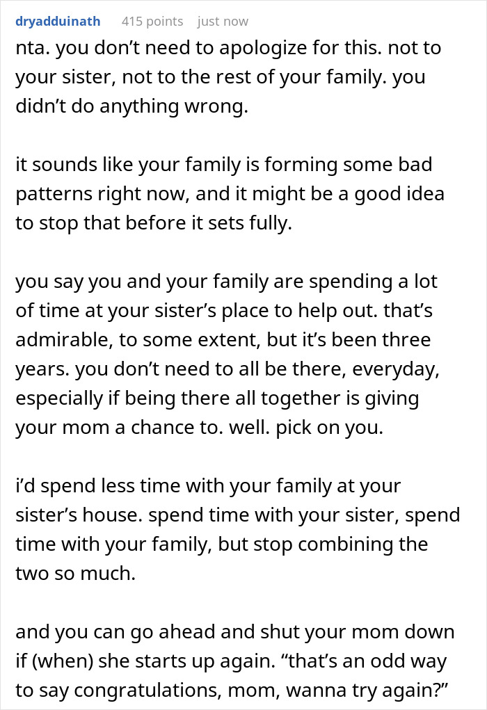 "AITA For What I Said? My Family Won’t Let Me Share Any Good News Because Of My Sister's Disability" "AITA For What I Said? My Family Won’t Let Me Share Any Good News Because Of My Sister's Disability"