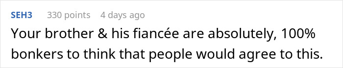 Couple Demands Every Single Wedding Guest Be Naked At Their Wedding, Furious When People Refuse