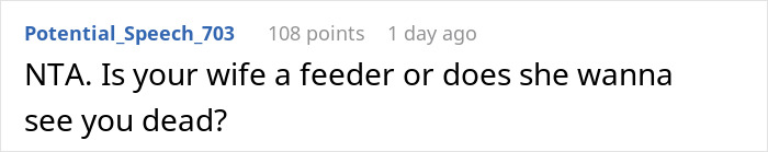 "AITA For Reporting My Wife For Bringing Me Snacks In The Hospital?"