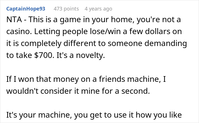 &ldquo;AITA For Telling A Friend&rsquo;s Friend He Couldn&rsquo;t Keep The &lsquo;Jackpot&rsquo; He Hit On My Slot Machine?&rdquo;