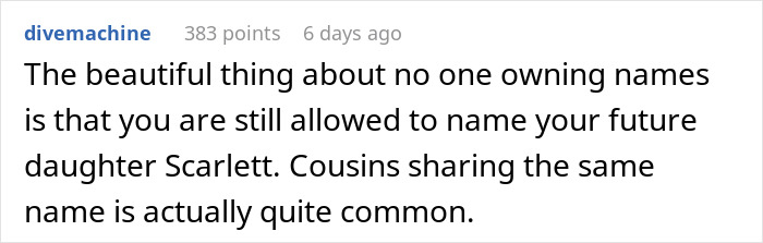 "[Am I The Jerk] For Walking Out Of The Room After My Brother Told Me The Name Of His Baby?"