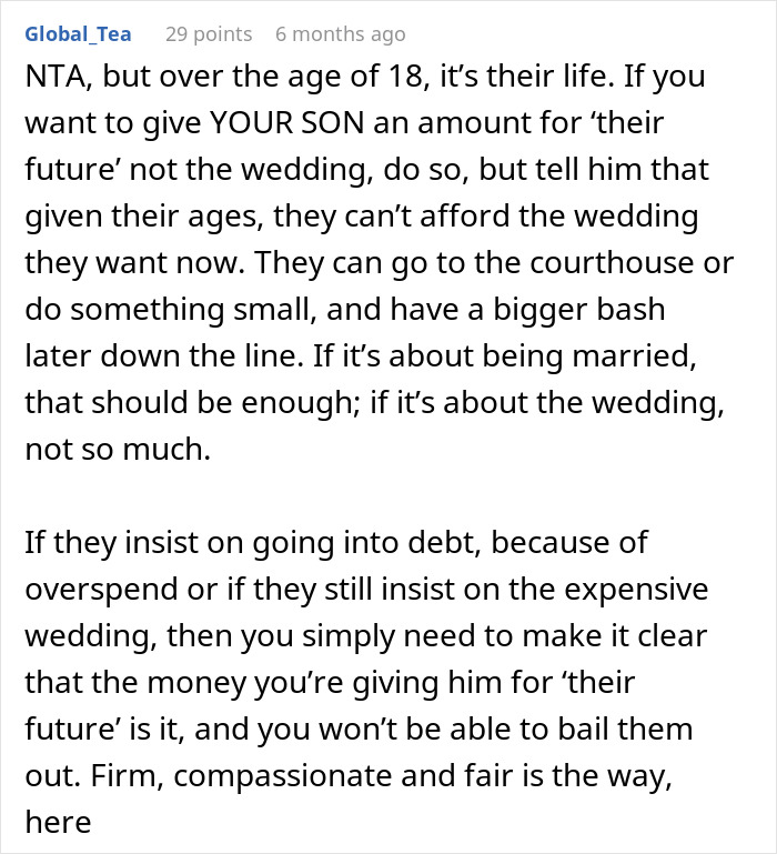 Parent Wants To Help Son And His Bride Out Financially, Refuses After Bride Picks $10k Wedding Dress