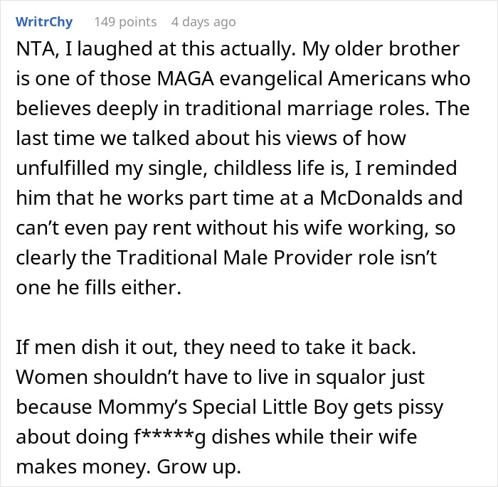 Man Tells Wife To Act “More Like A Proper Woman”, Her Response Brings Tears To His Eyes Man Tells Wife To Act “More Like A Proper Woman”, Her Response Brings Tears To His Eyes