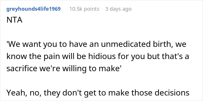 &ldquo;AITA For Telling My BIL And His Wife That I Don&rsquo;t Want To Follow Their Birth Plan?&rdquo;