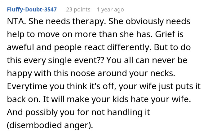 Woman Interrupts Daughter&rsquo;s 13th B-Day To Grieve Her Grandma, Husband Tells Her She Has To Stop